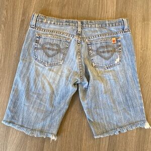 Vintage juicy couture denim embroidered shorts